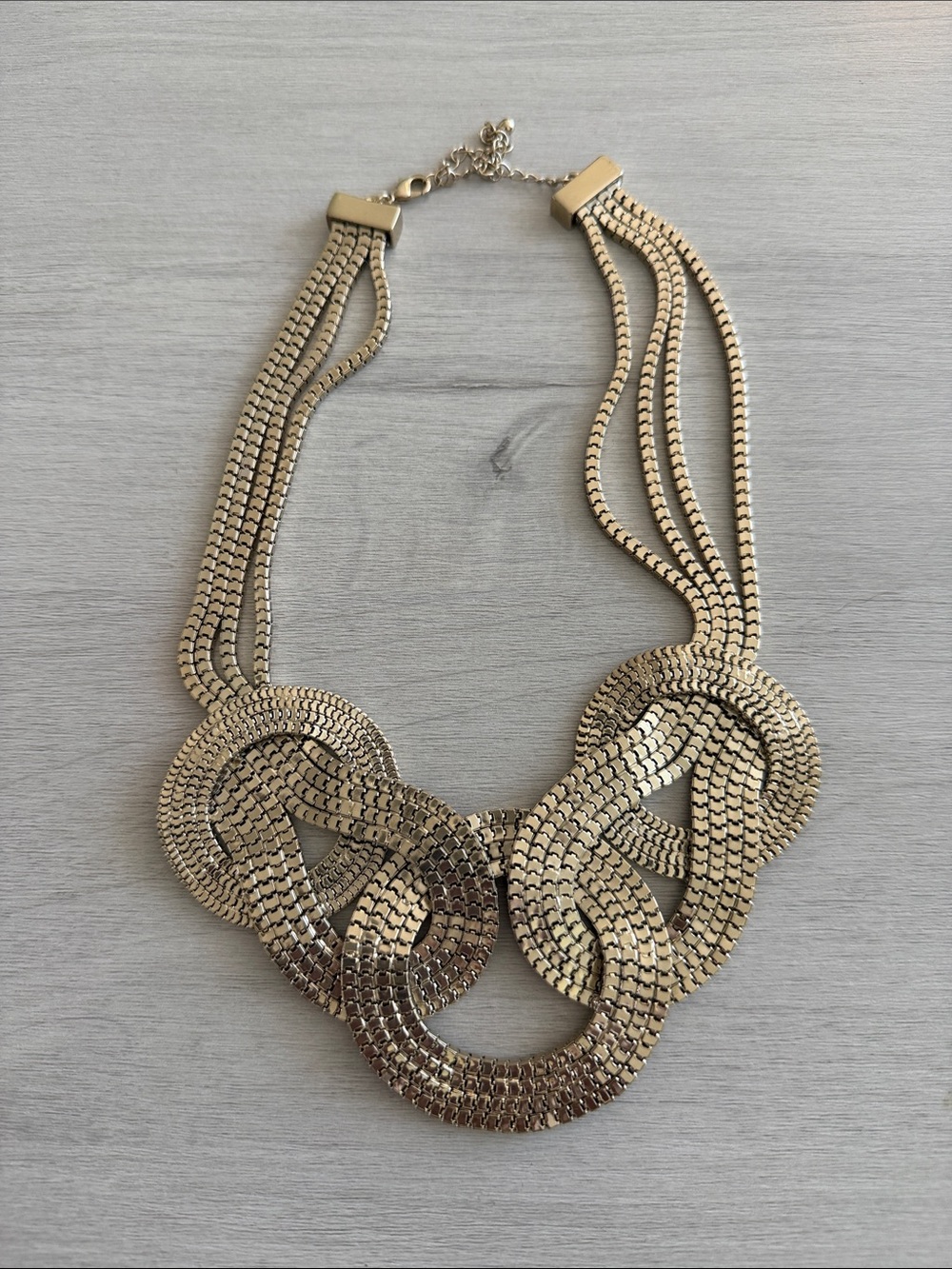 Gold Statement Link Necklace - Women Jewelry